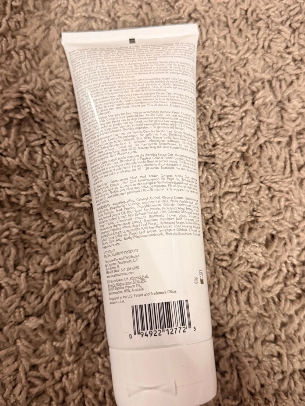 adidas Vanilla Bean Deep Conditioner - White with Pink Text